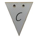 Letter C Bunting Tag