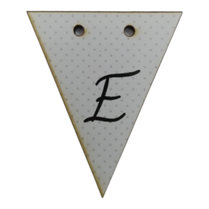 Letter E Bunting Tag