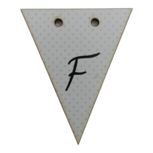 Letter F Bunting Tag