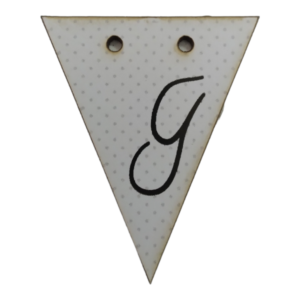Letter G Bunting Tag