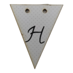 Letter H Bunting Tag