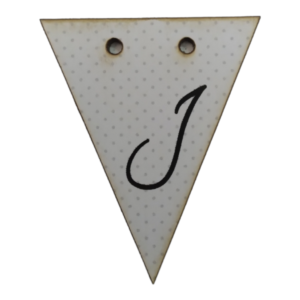 Letter J Bunting Tag