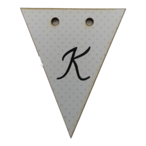 Letter K Bunting Tag