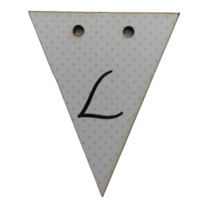 Letter L Bunting Tag