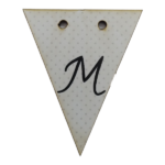 Letter M Bunting Tag