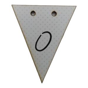 Letter O Bunting Tag