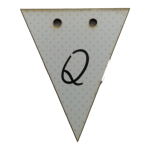 Letter Q Bunting Tag