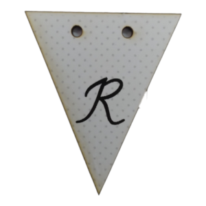 Letter R Bunting Tag