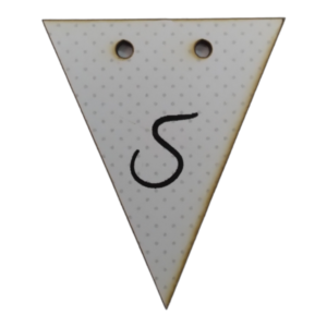 Letter S Bunting Tag