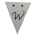 Letter W Bunting Tag