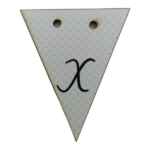Letter X Bunting Tag