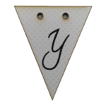 Letter Y Bunting Tag