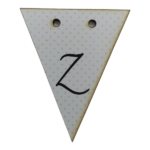 Letter Z Bunting Tag