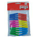 Crazy Colour Pegs 4.5cm 24pc