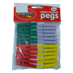 Crazy Colour Pegs 5cm 24pc
