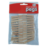 Crazy Wooden Pegs 4.5cm 24pc