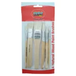 Crazy Crafts Goat Hair Brushes 6-piece Assorted_CB06