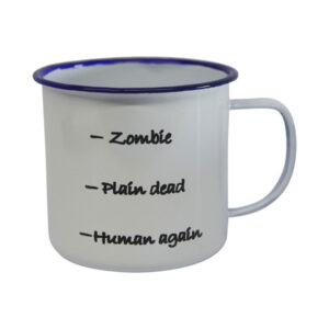 Engraved Enamel Human Again Mug