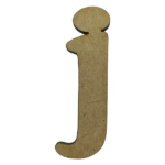 Laser Cut Wooden Letter "j" 5cm