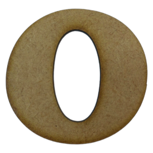 Laser Cut Wooden Letter "o" 5cm