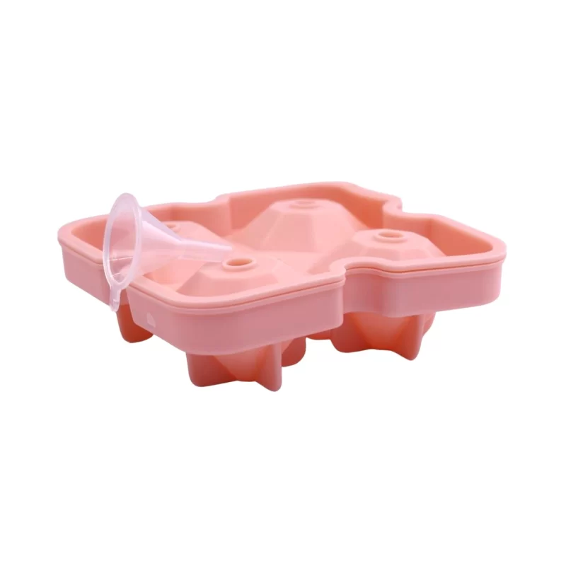 Peach Diamond Silicone Ball Ice Tray