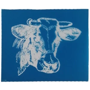 Silkscreen Stencil Cow Head 17 x 14cm_D106_1