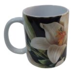 Ceramic White Lilies Mug
