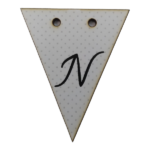 Letter N Bunting Tag