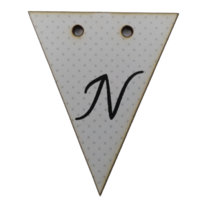 Letter N Bunting Tag