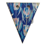 Dark Blue Protea Bunting Tag 5x6cm