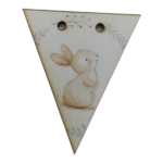 Rabbit Bunting Tag 5x6cm
