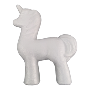 Fantasy Land Styrofoam Unicorn 15x17cm
