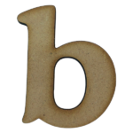 Laser Cut Wooden Letter "b" 3cm
