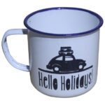Enamel Mug | Engraved Hello Holidays
