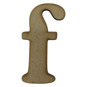 Laser Cut Wooden Letter "f" 1.5cm