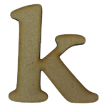Laser Cut Wooden Letter "k" 3cm