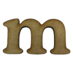 Laser Cut Wooden Letter "m" 3cm