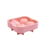 Peach Silicone Ball Ice Tray