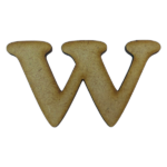 Laser Cut Wooden Letter "w" 3cm