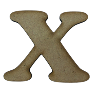 Laser Cut Wooden Letter "x" 1.5cm