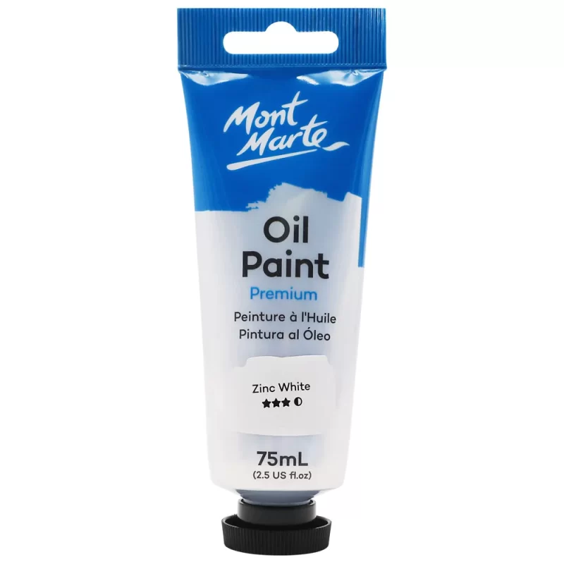 Mont Marte Premium Oil Paint Zinc White 75ml