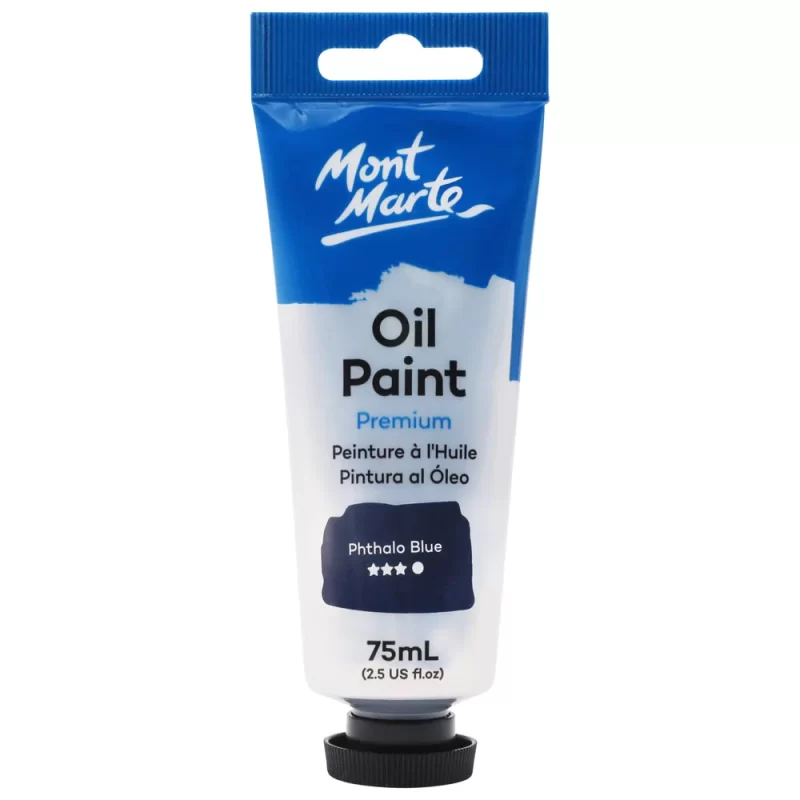 Mont Marte Premium Oil Paint Phthalo Blue 75ml