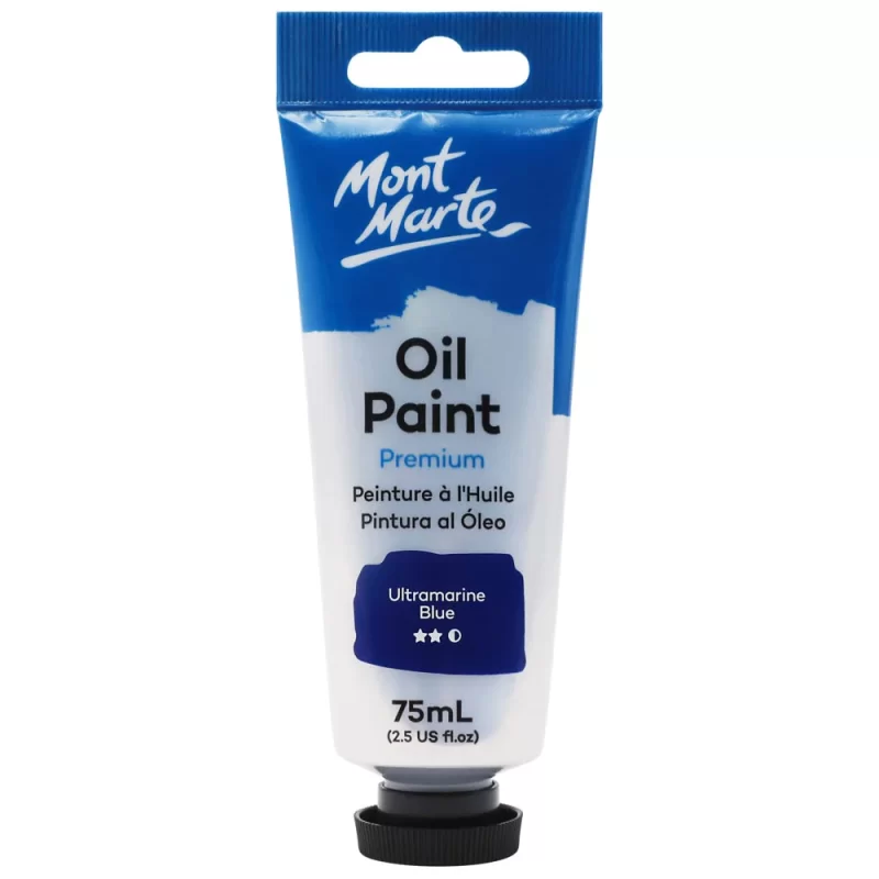 Mont Marte Premium Oil Paint Ultramarine Blue 75ml