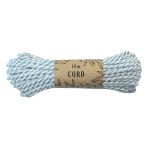 White & Silver Twine Cord 10m