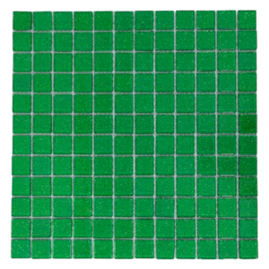 Dark Green Glitter Mosaic Tiles (30x30cm Sheet)