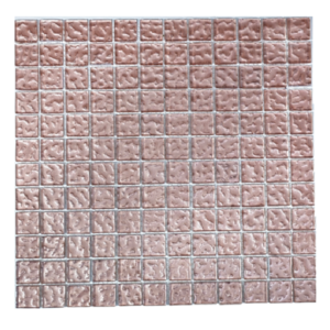 Soft Pink Metallic Texture Mosaic Tiles (30x30cm Sheet)