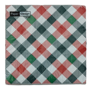 Tartan Mix 3 ply Serviettes (20pc)
