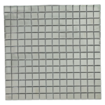 Silver Metallic Glass Mosaic Tiles (Sheet Size: 30x30cm