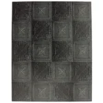 Vinyl Tile Stickers Black Antique Pressed Ceiling 20pc_VTILE37