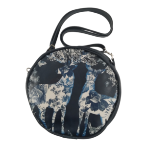 Round Forest Leather Shoulder Bag